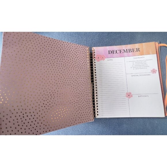 17 Month Planner ZINNIA GARDEN Aug 2025 -Dec 2026 Weekly Planning Note Page Gift - Picture 14 of 16